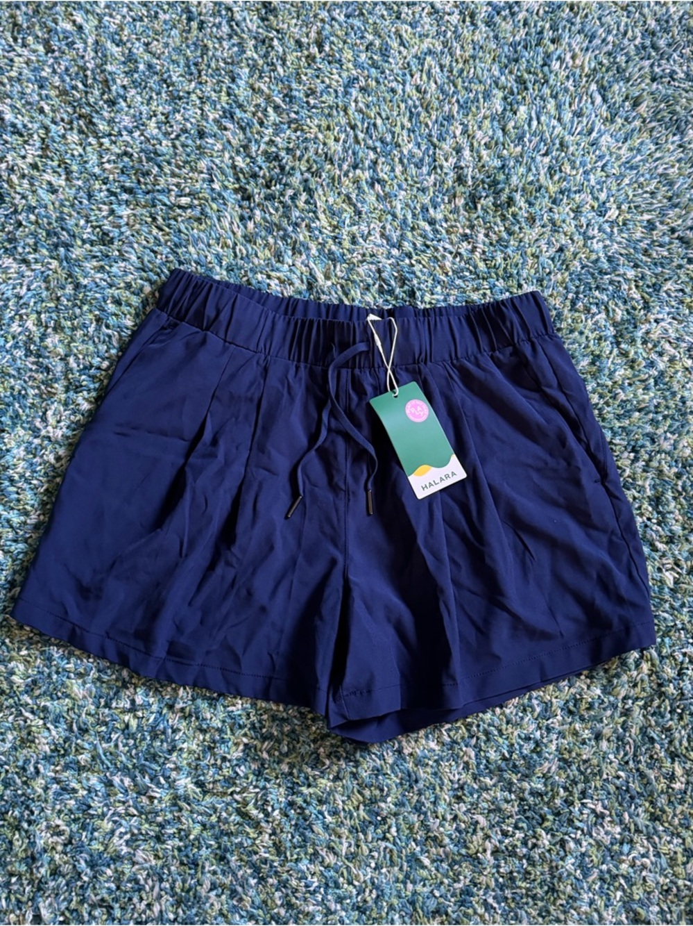 Navy Halara Women’s Shorts with Drawstring. Size medium